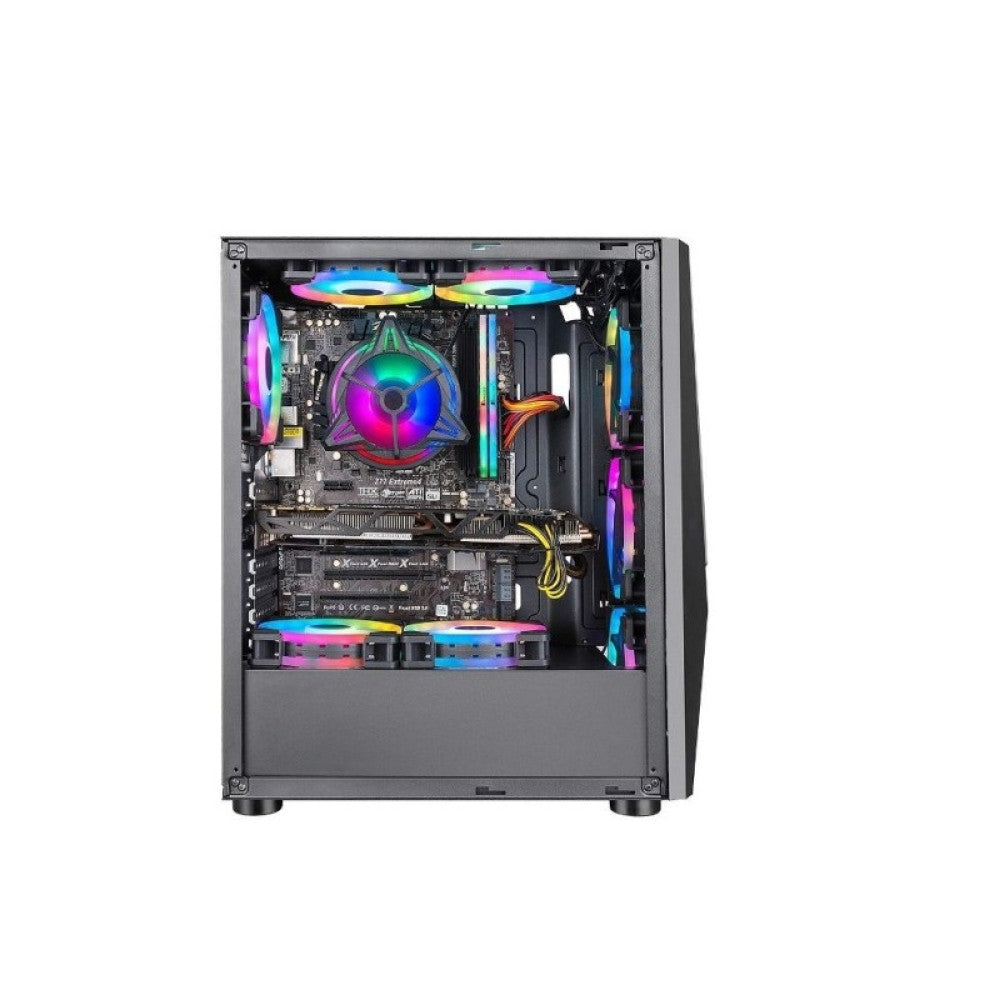 Ant Esports ICE-130AG (ATX) Mid Tower Gaming Cabinet - Black