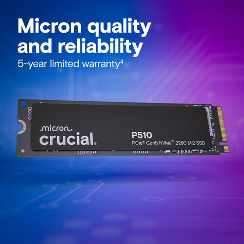 Crucial P510 1TB NVMe Gen5 SSD