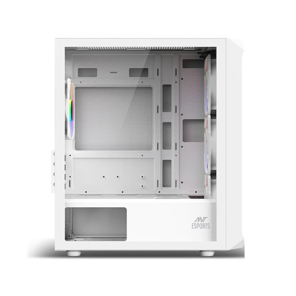 Ant Esports 205 Mini 6F Mid Tower Gaming Cabinet - White