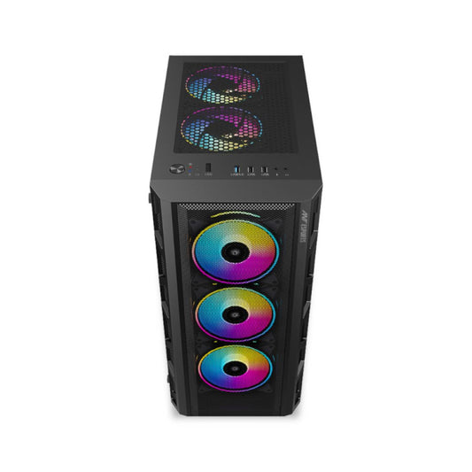 Ant Esports 510 Air ARGB (E-ATX) Mid Tower Gaming Cabinet - Black