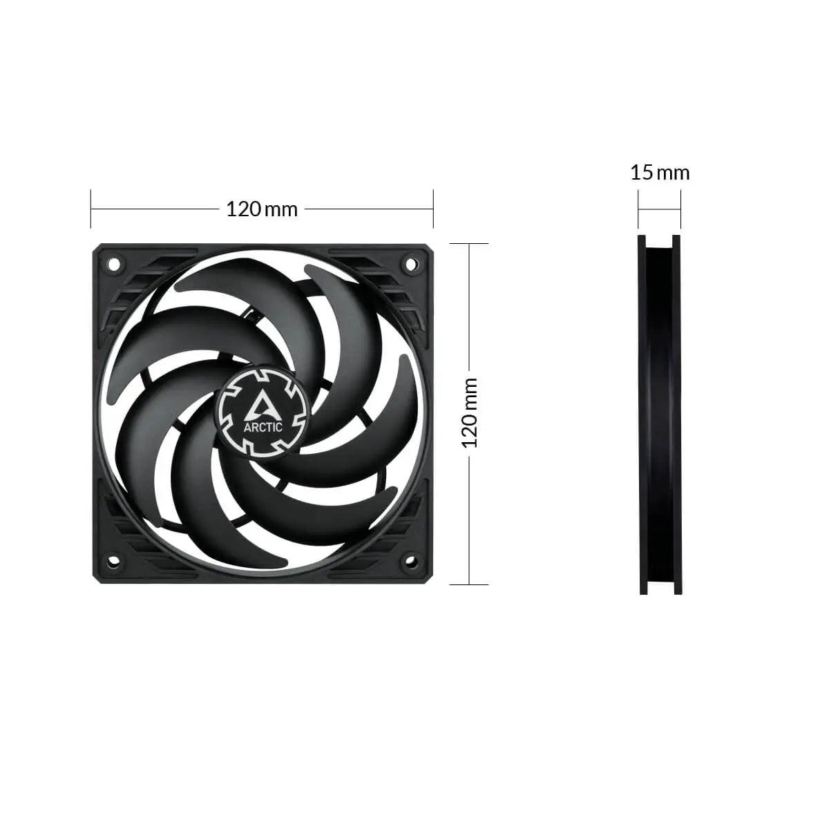 Arctic P12 Slim PWM PST Cabinet Fan (Single Pack)