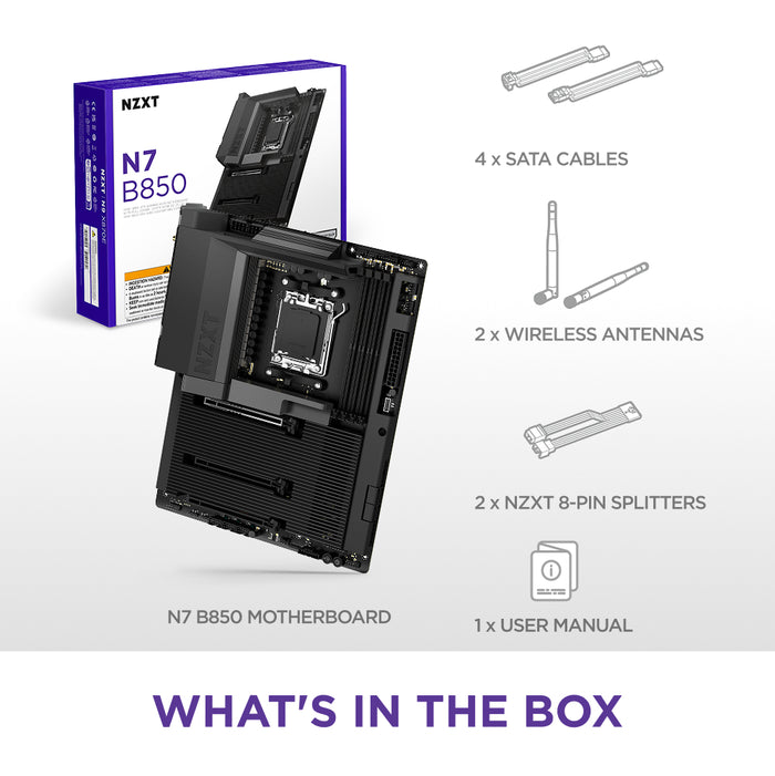 NZXT N7 B850 WIFI ATX Motherboard
