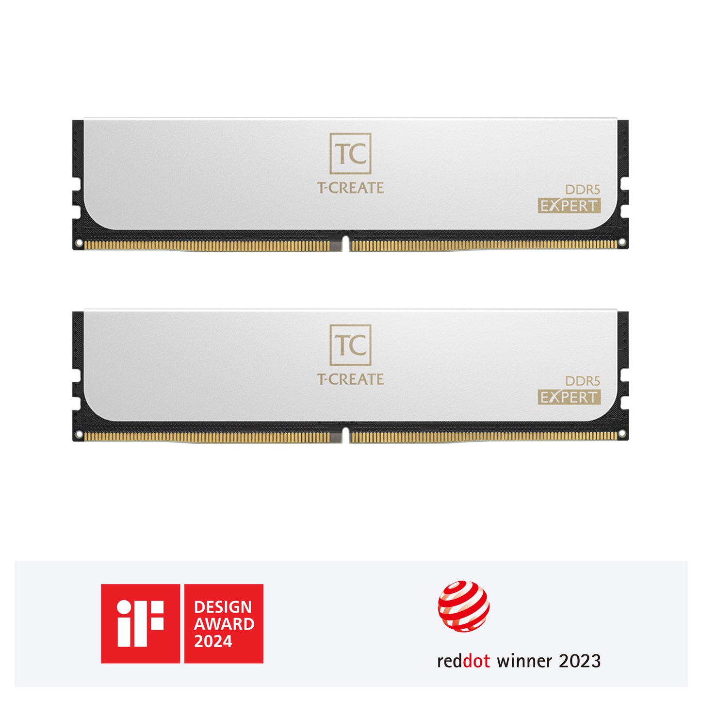 TEAMGROUP T-Create Expert DDR5 32GB (16GB x 2) 6000MHz RAM - White