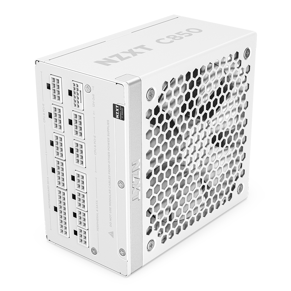 NZXT C850 Gold ATX 3.1 850 Watt 80 PLUS Gold Fully Modular Power Supply (White)