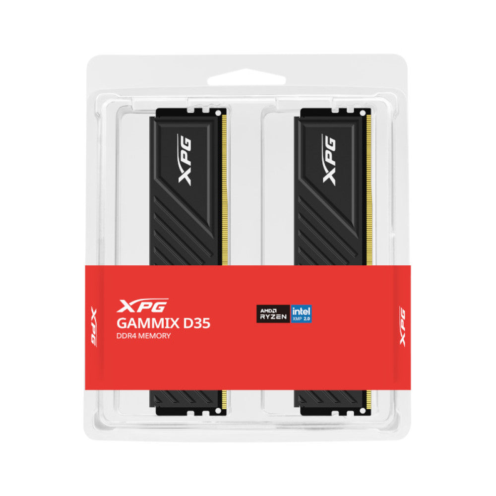 Adata XPG Gammix D35 64GB (32GBX2) DDR4 3200MHz RAM- Black