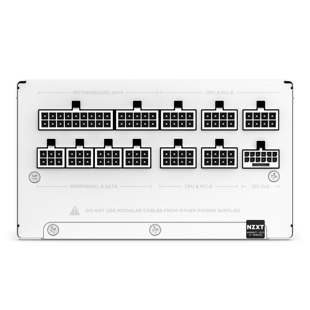 NZXT C850 Gold ATX 3.1 850 Watt 80 PLUS Gold Fully Modular Power Supply (White)