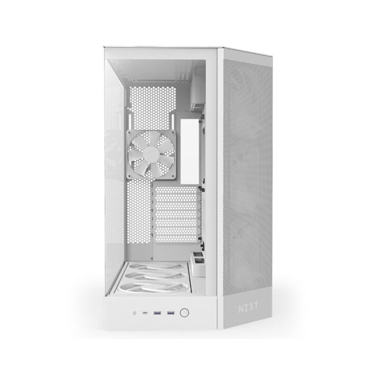 NZXT H9 Flow RGB+ Mid Tower Cabinet - White