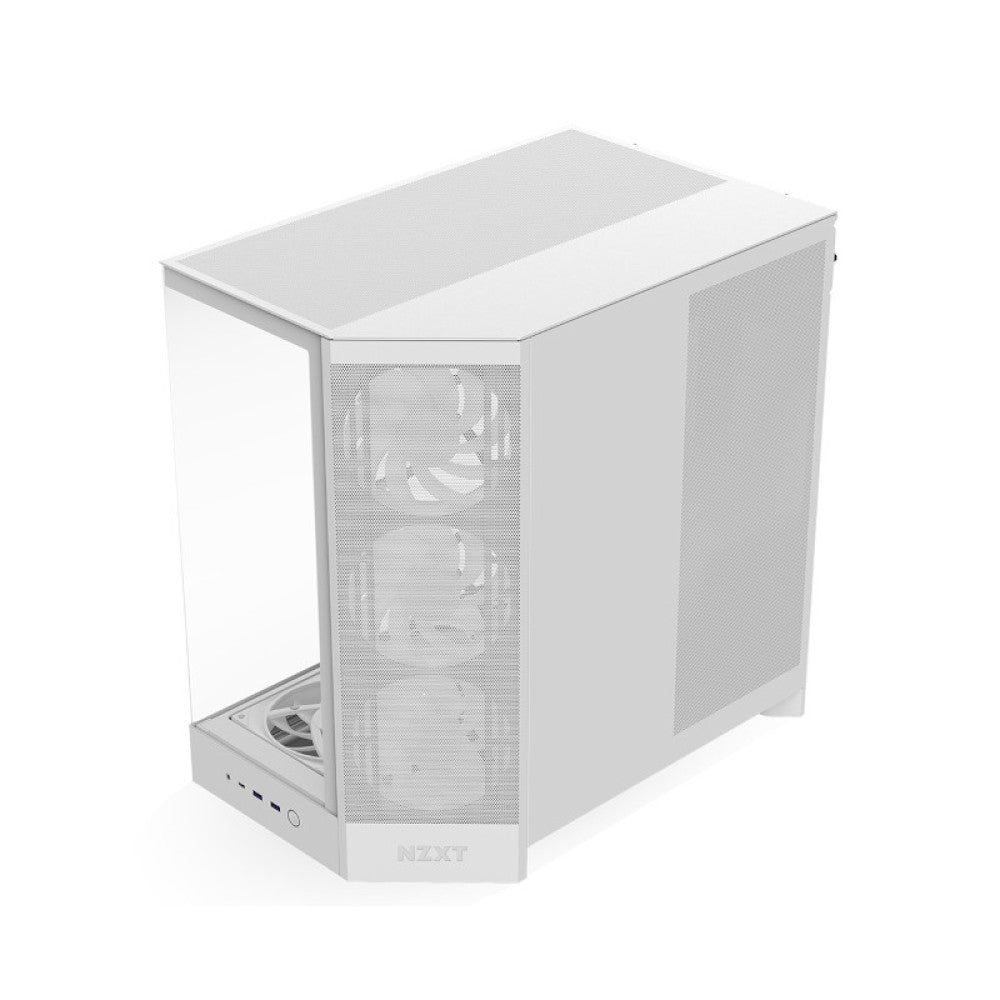 NZXT H9 Flow RGB+ Mid Tower Cabinet - White