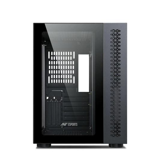 Ant Esports Crystal ARGB (E-ATX) Mid Tower Gaming Cabinet - Black