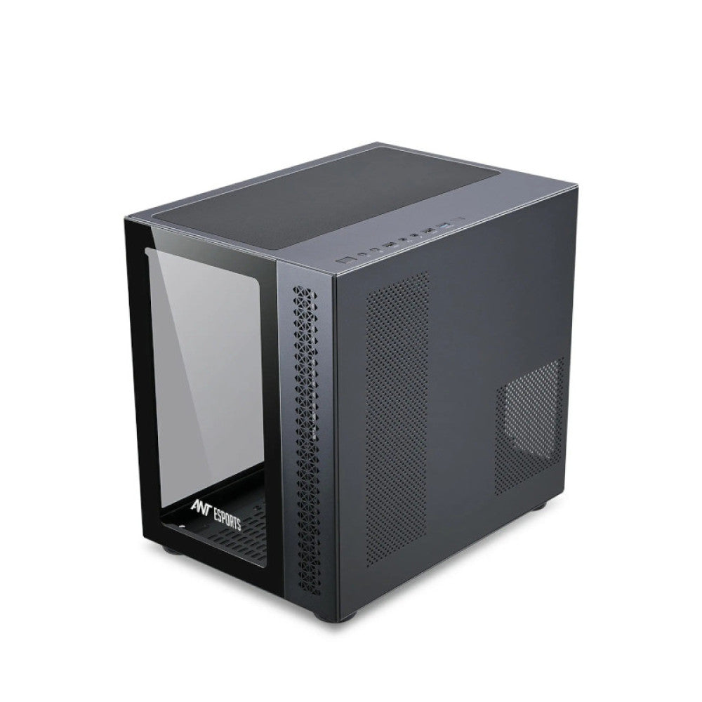 Ant Esports Crystal ARGB (E-ATX) Mid Tower Gaming Cabinet - Black