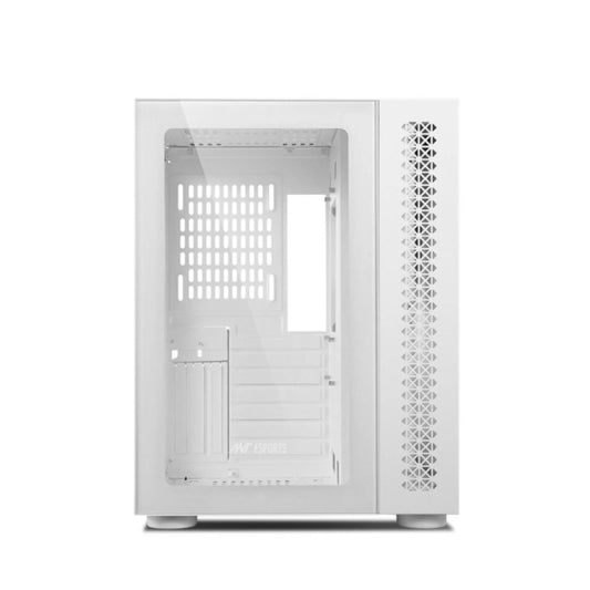 Ant Esports Crystal ARGB (E-ATX) Mid Tower Gaming Cabinet - White