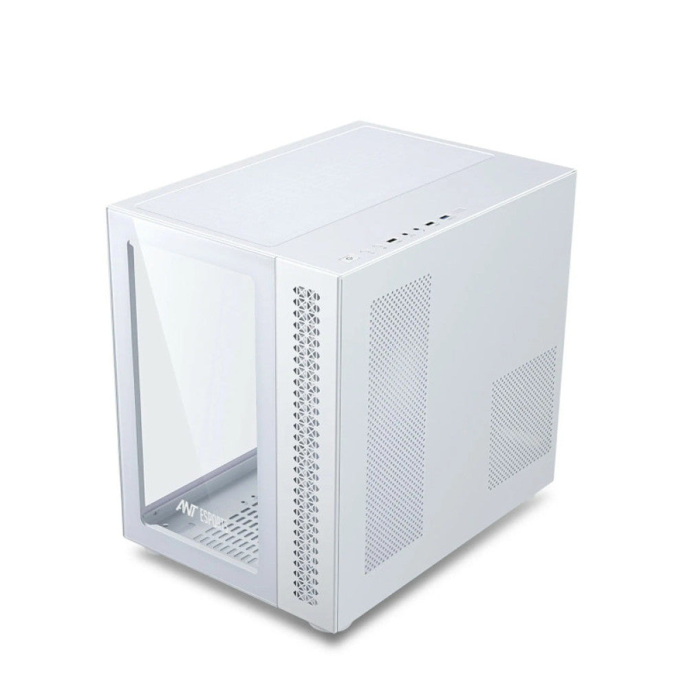 Ant Esports Crystal ARGB (E-ATX) Mid Tower Gaming Cabinet - White