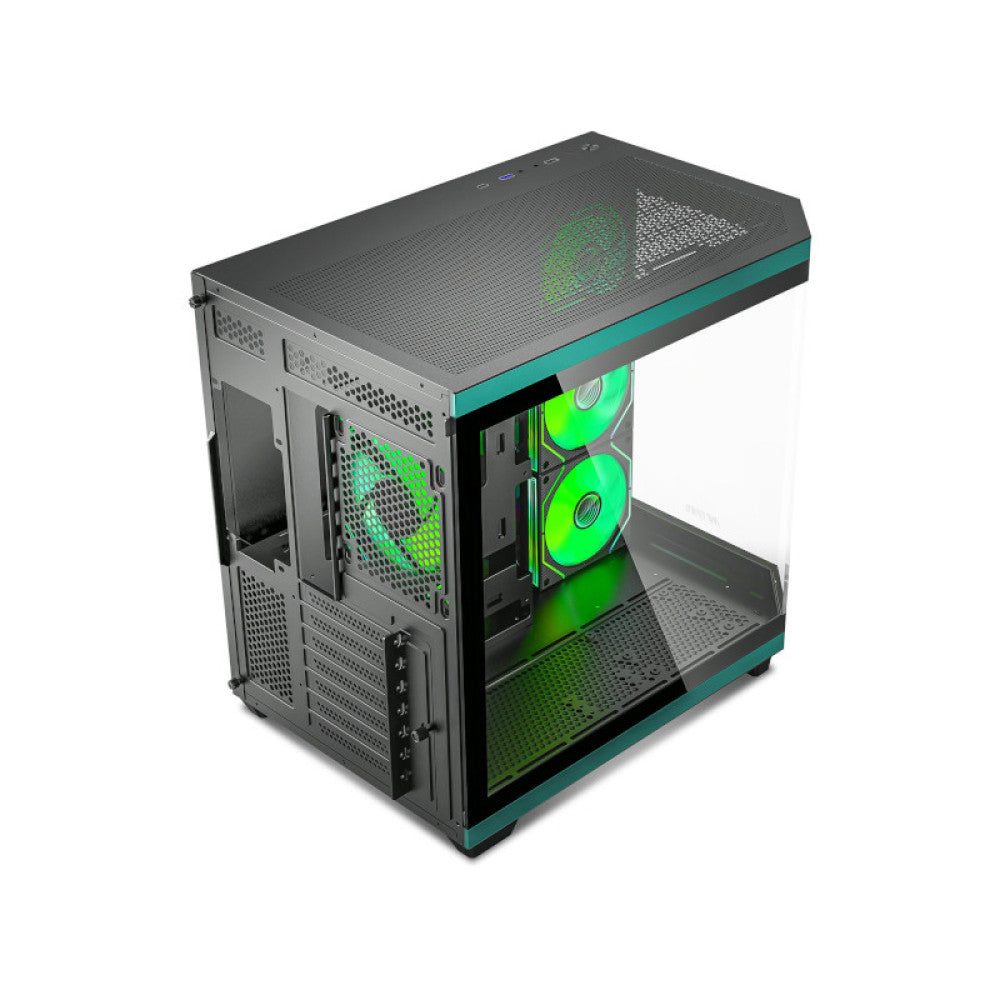 Ant Esports Crystal X11 ARGB (ATX) Mid Tower Gaming Cabinet - Green