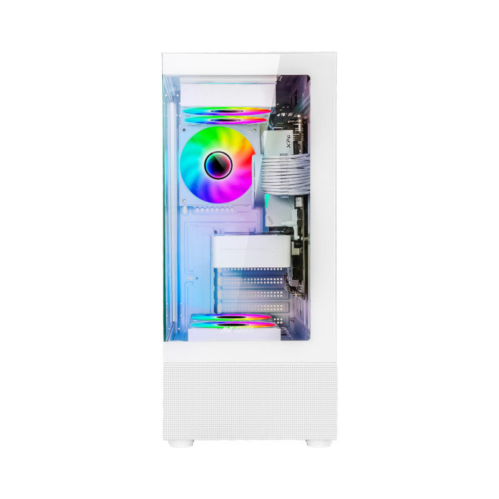 Ant Esports Crystal X2 ARGB (ATX) Mid Tower Gaming Cabinet - White
