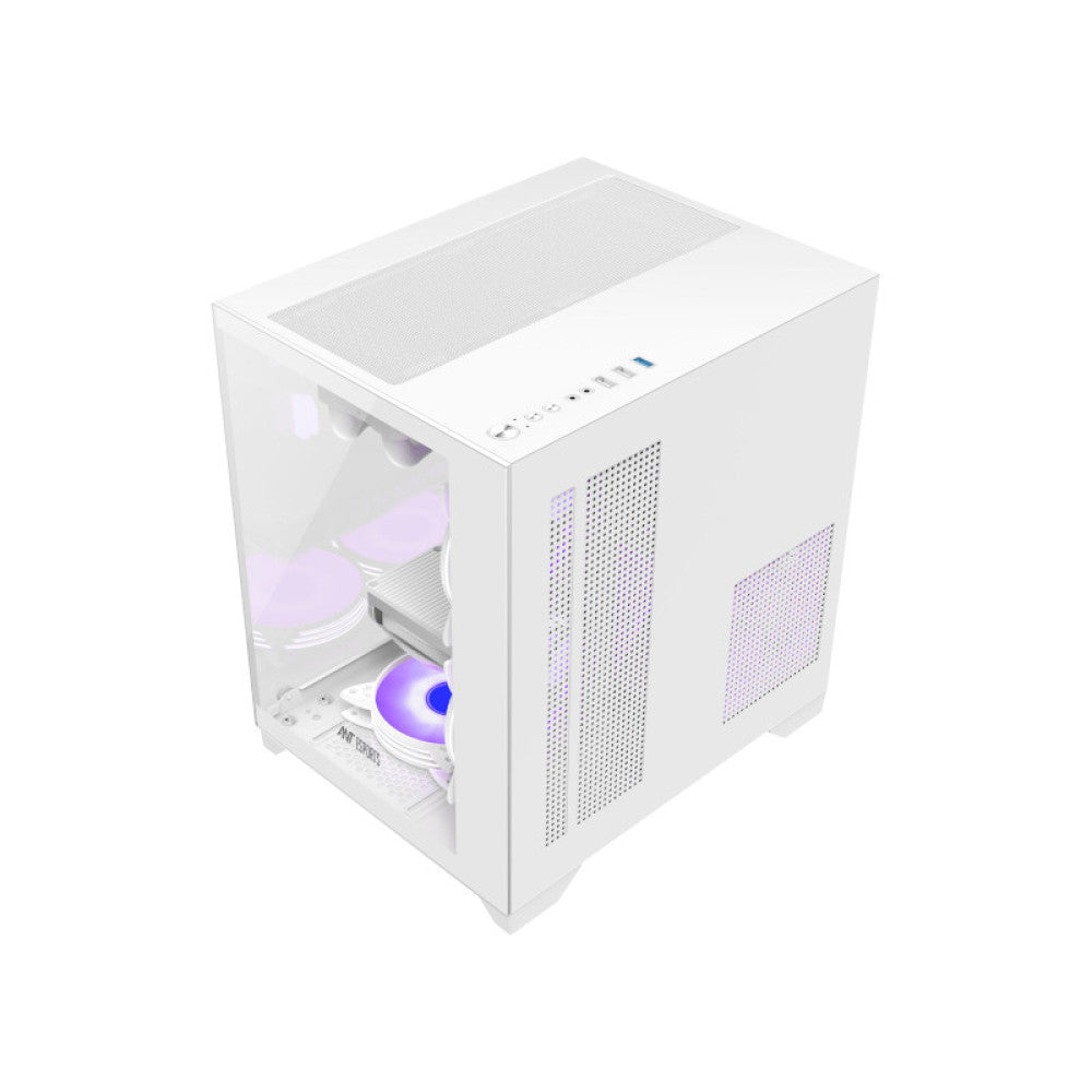 Ant Esports Crystal Z2 ARGB Mid Tower Gaming Cabinet - White