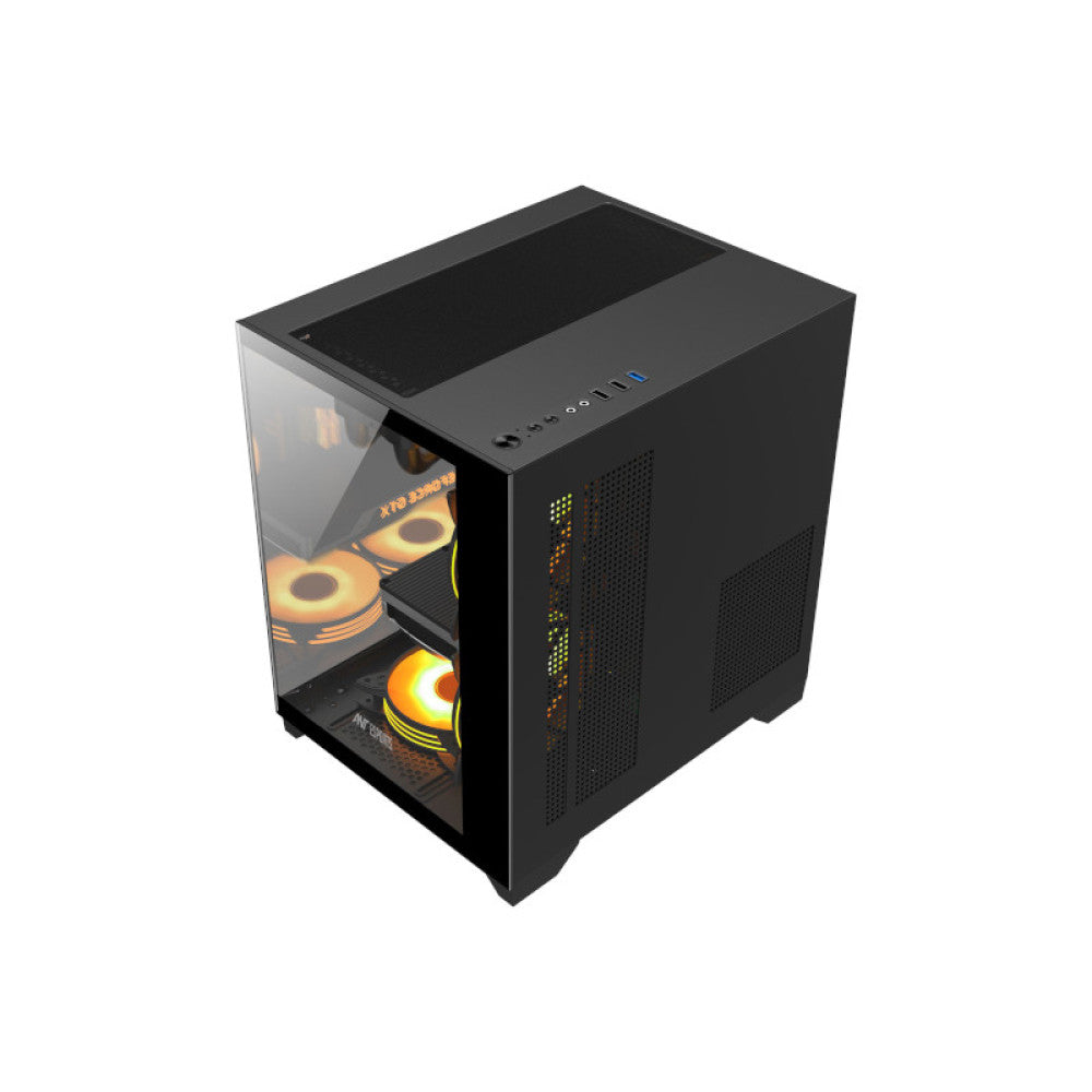Ant Esports Crystal Z2 ARGB Mid Tower Gaming Cabinet - Black