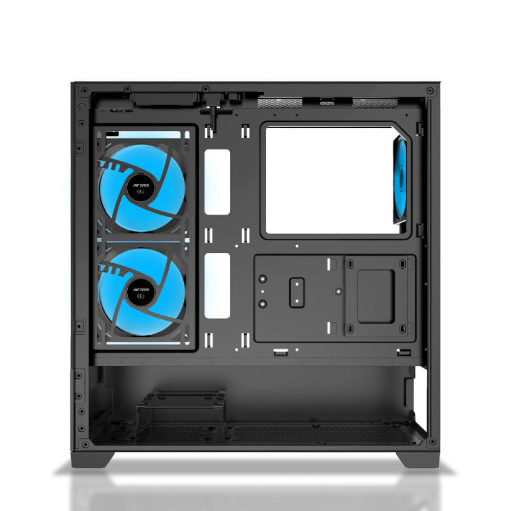 Ant Esports Crystal Z3 Mid Tower Gaming Cabinet - Black