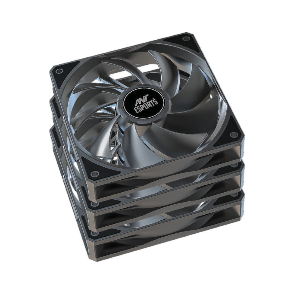 Ant Esports Darkflow 120mm Case Fan (3-pack) - Black