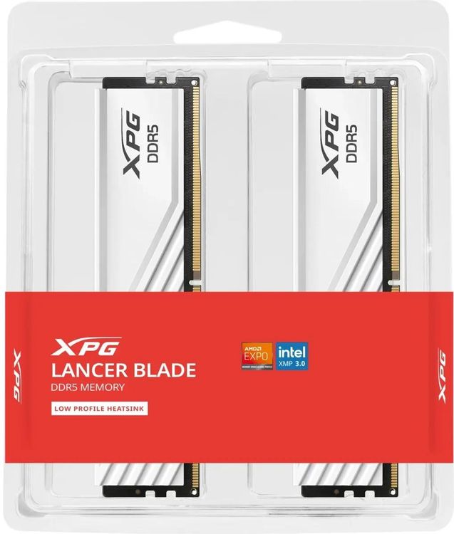 Adata XPG Lancer Blade White 32GB (16GBx2) 6000MHz CL36 DDR5 RAM