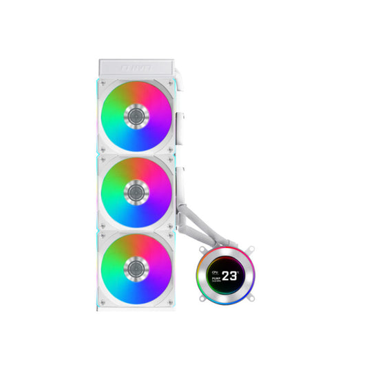 Lian Li Hydroshift II LCD-C 360CL Liquid CPU Cooler - White