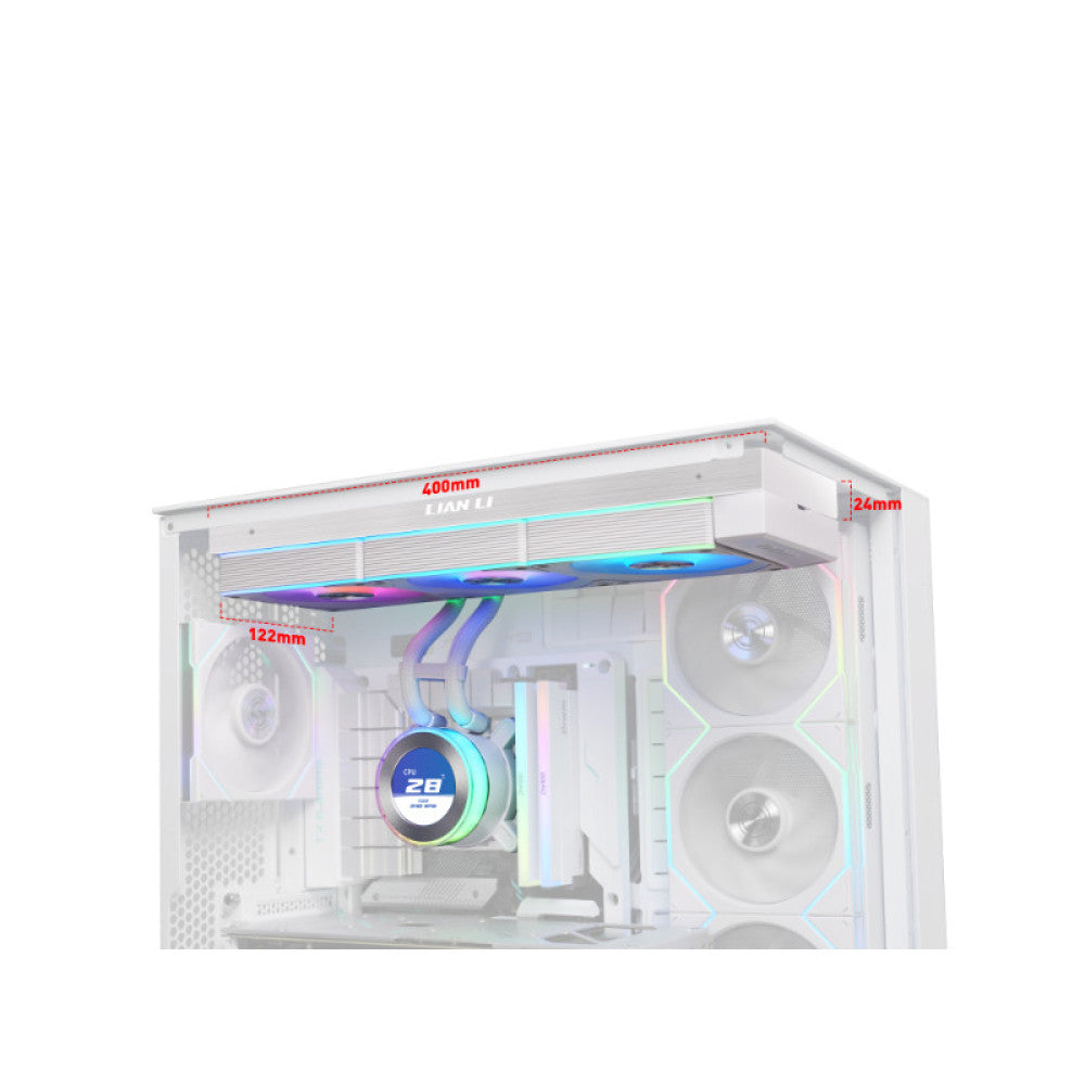 Lian Li Hydroshift II LCD-C 360CL Liquid CPU Cooler - White