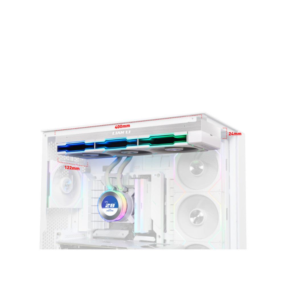 Lian Li Hydroshift II LCD-C 360TL Liquid CPU Cooler - White