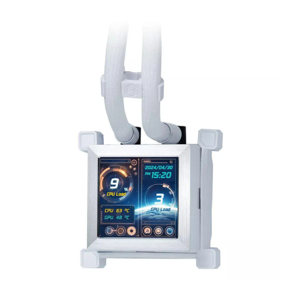 Lian Li Hydroshift LCD 360S Liquid CPU Cooler - White
