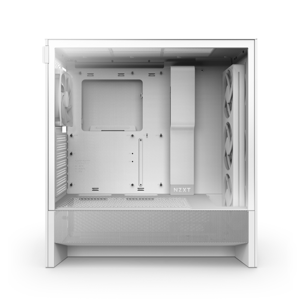 NZXT H5 Flow RGB 2024 Edition E-ATX White Mid Tower Case