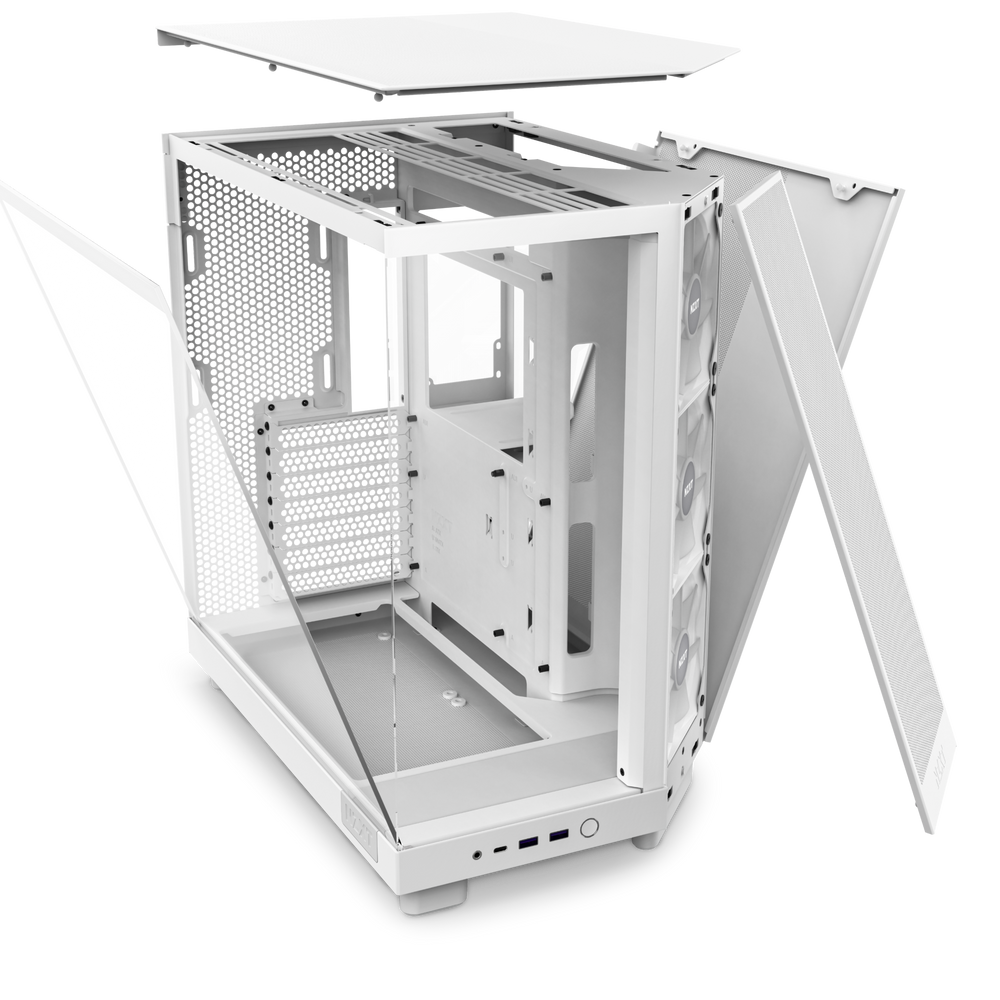 NZXT H6 Flow RGB (ATX) Mid Tower Cabinet (White)