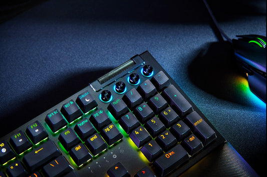 Razer BlackWidow V4 Mechanical Gaming Keyboard with Yellow Switches