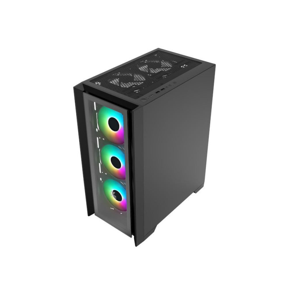 Ant Esports ICE-170TG (ATX) Mid Tower Gaming Cabinet - Black