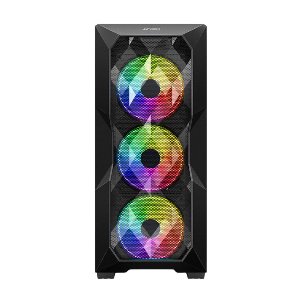 Ant Esports ICE-300 Mesh (ATX) Mid Tower Gaming Cabinet - Black