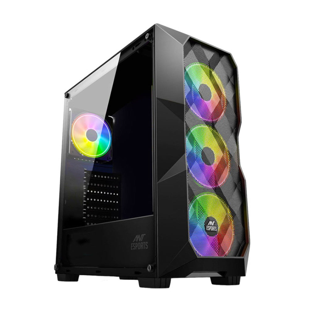 Ant Esports ICE-300 Mesh (ATX) Mid Tower Gaming Cabinet - Black