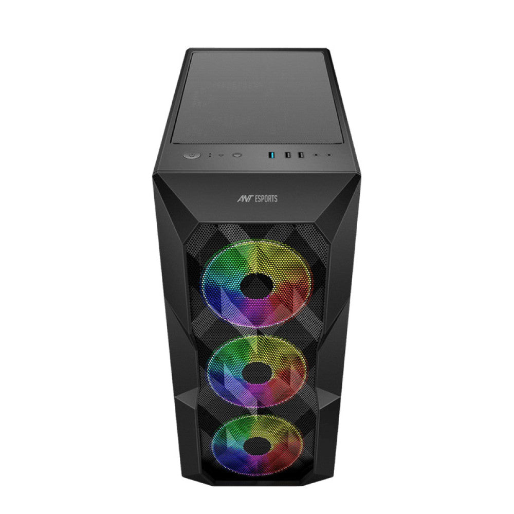 Ant Esports ICE-300 Mesh (ATX) Mid Tower Gaming Cabinet - Black