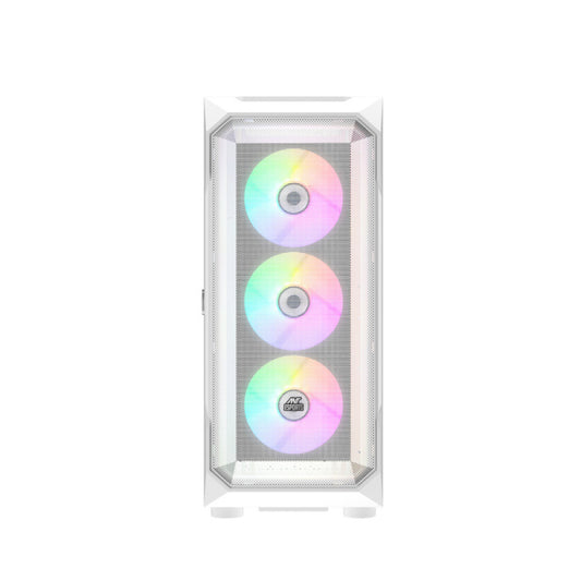 Ant Esports ICE-410TG ARGB (E-ATX) Mid Tower Gaming Cabinet - White