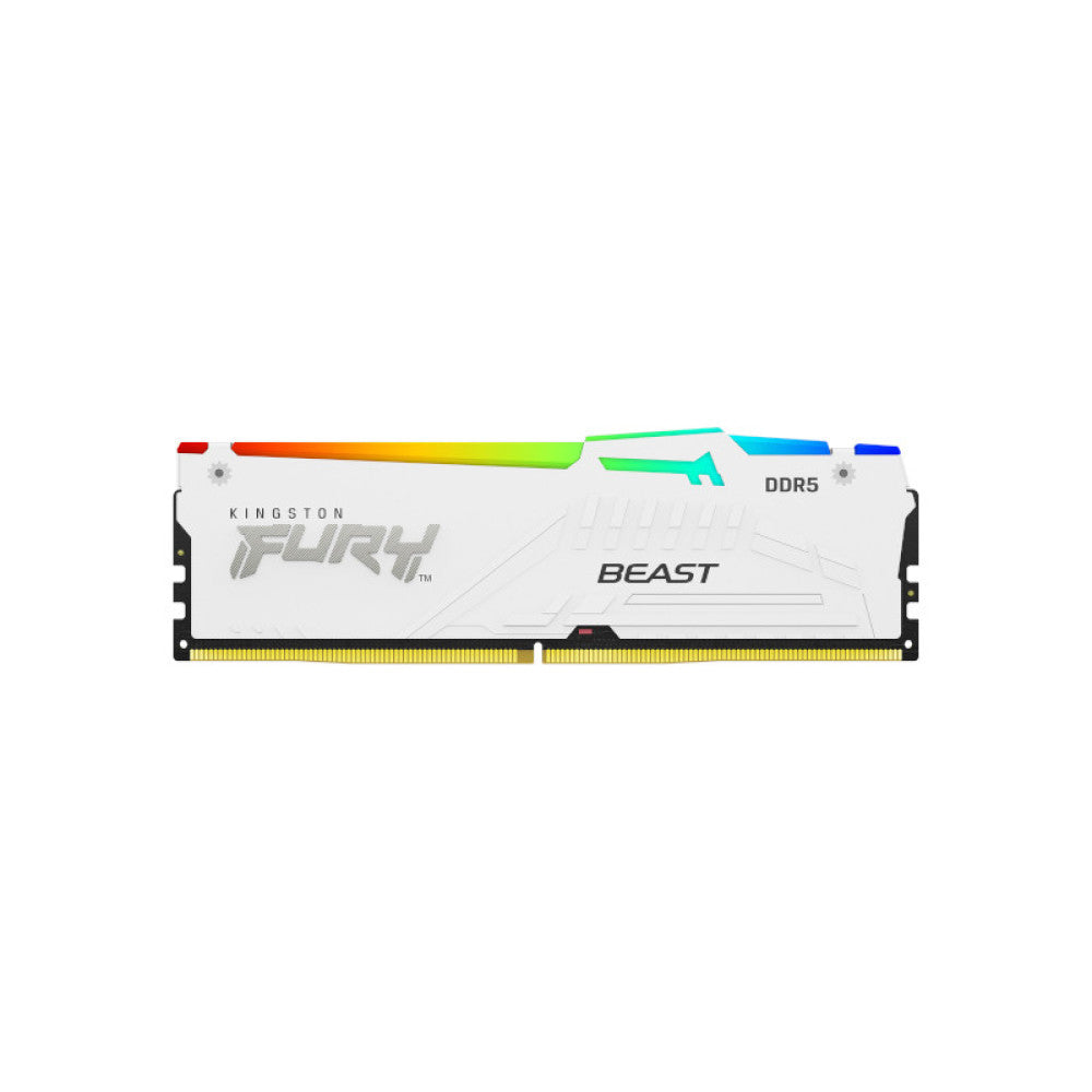 Kingston Fury Beast RGB 32GB (2x16GB) 6000MHz DDR5 CL30 RAM - White