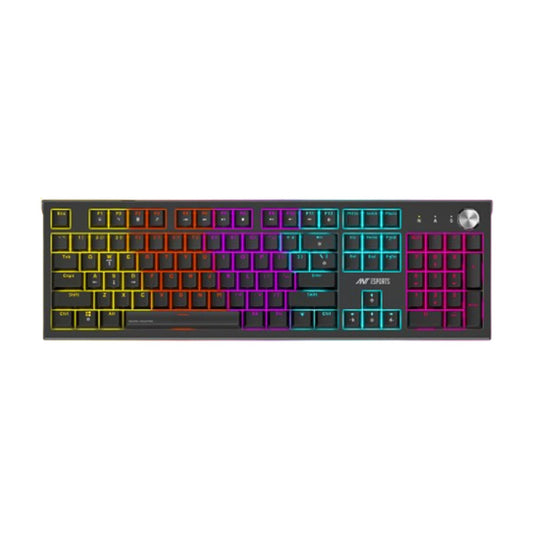 Ant Esports MK1850 Mechanical Blacklit Gaming Keyboard with Blue Switches - Black