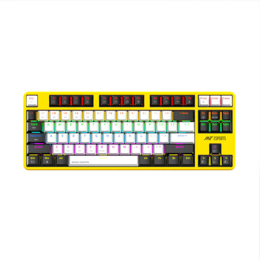 Ant Esports MK4500 Pro Wireless TKL Mechanical Gaming Keyboard with Red Switches, Multicolour Backlit