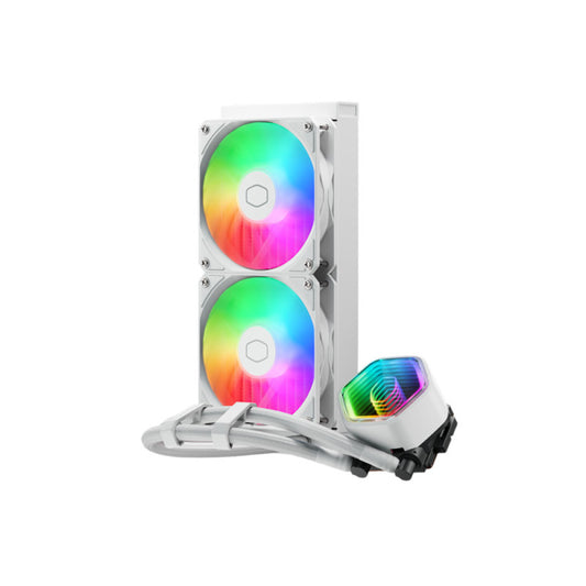 Cooler Master MasterLiquid 240 Core II ARGB Liquid CPU Cooler - White