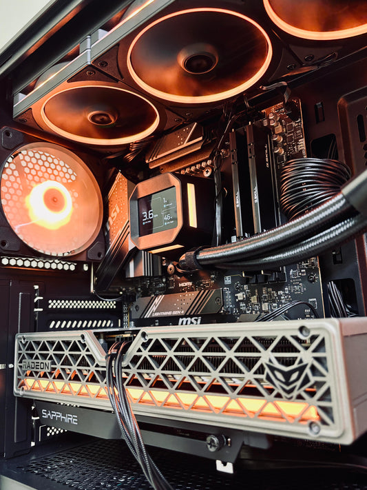 Hardware Nest Beatz (AMD Ryzen 5 9600X / AMD RX 9060 XT OC 16GB / RGB 32GB DDR5 RAM / 1TB M.2 Gen4 SSD) Pre Built PC for 2K AAA Gaming