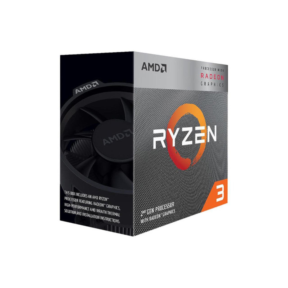 AMD Ryzen 3 3200G Processor with Radeon Vega 8 Graphics (4 Cores, 4 Threads, Max. Boost Clock Up To 4.0GHz, AM4 Socket and 6MB Cache)