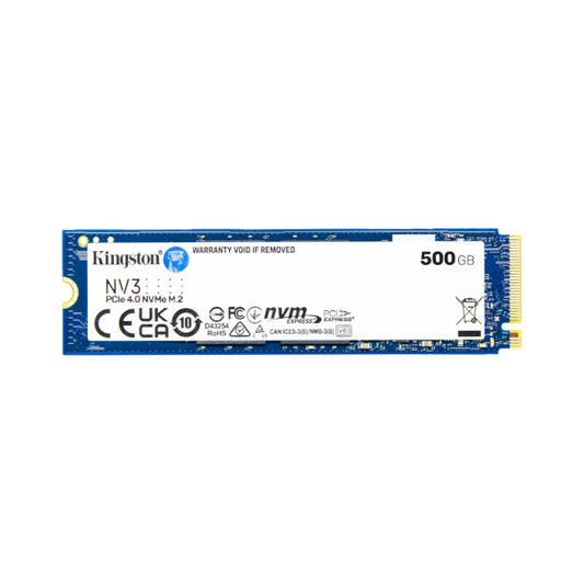 Kingston NV3 500GB PCIe Gen4 NVMe M.2 SSD