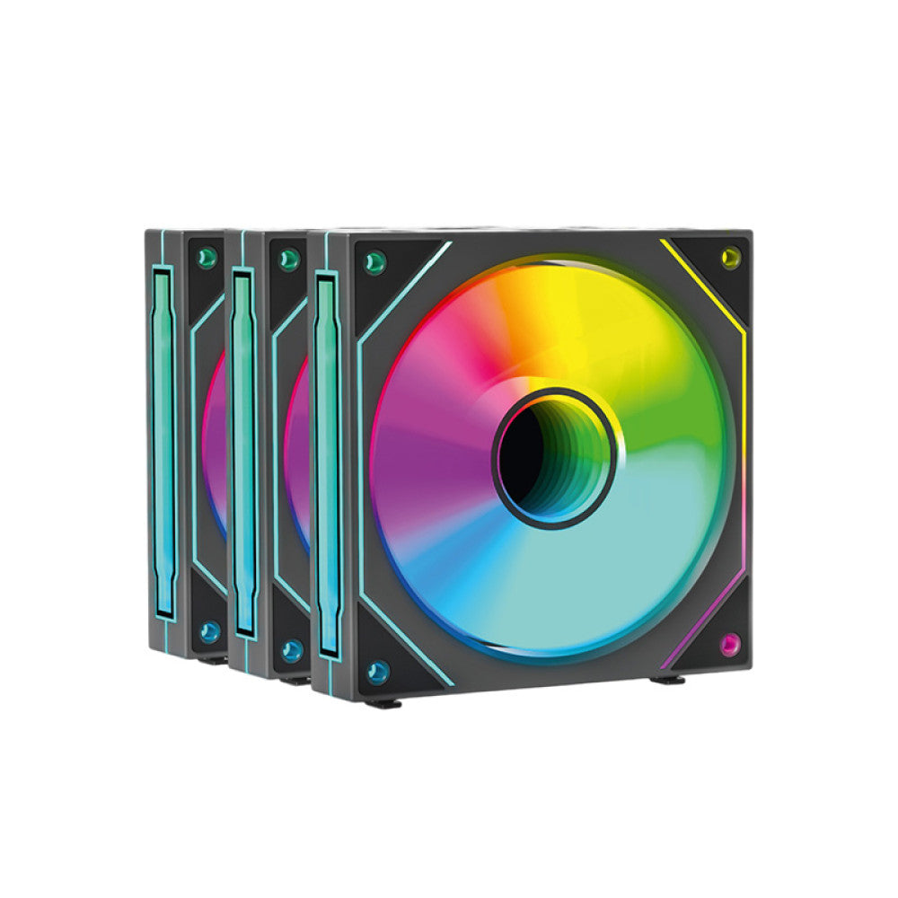Ant Esports Stackerflow 120mm 3 in 1 ARGB Case Fan Kit – Black