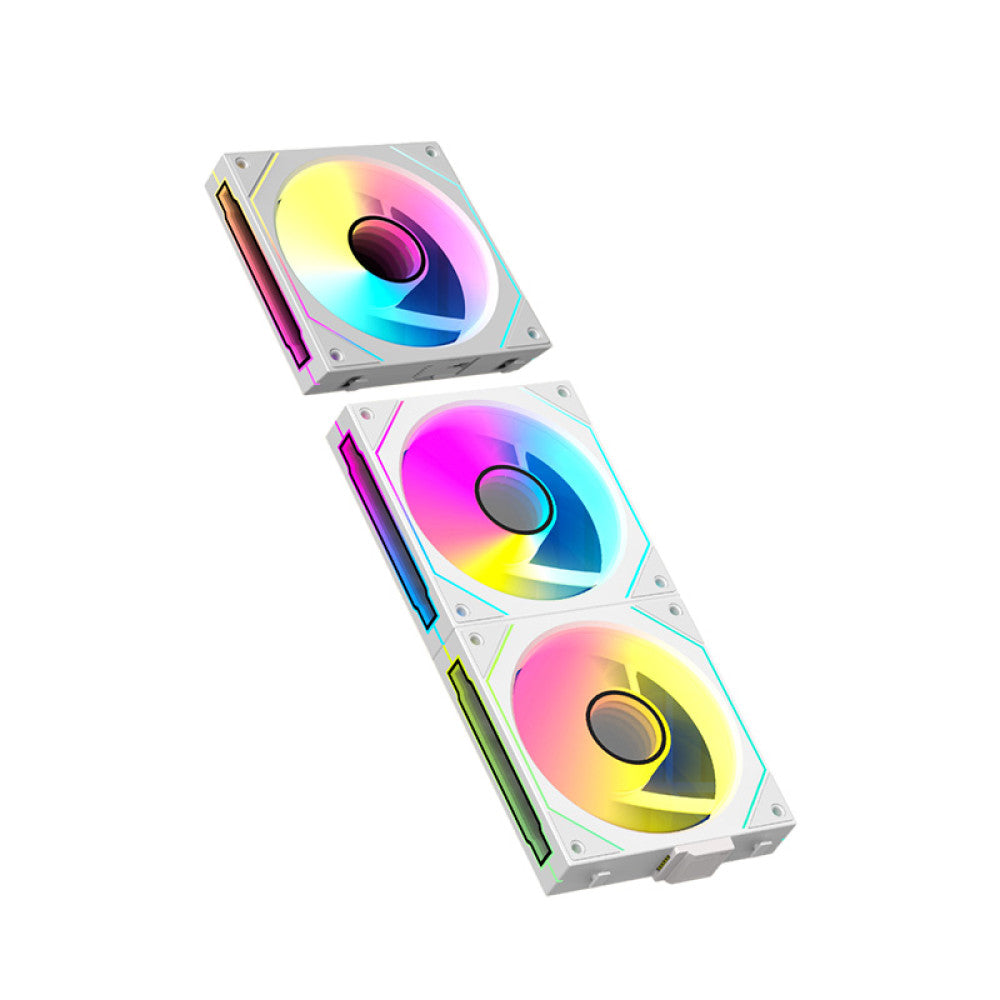 Ant Esports Stackerflow 120mm 3 in 1 ARGB Case Fan Kit – White