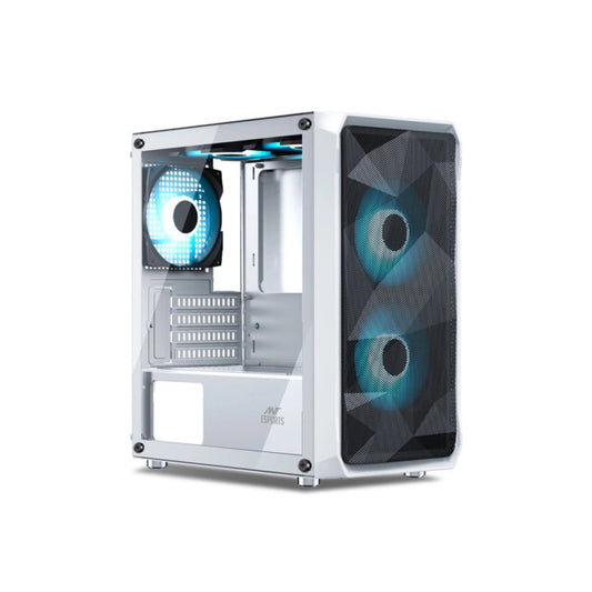 Ant Esports 100 Air Mini (M-ATX) Mini Tower Gaming Cabinet - White