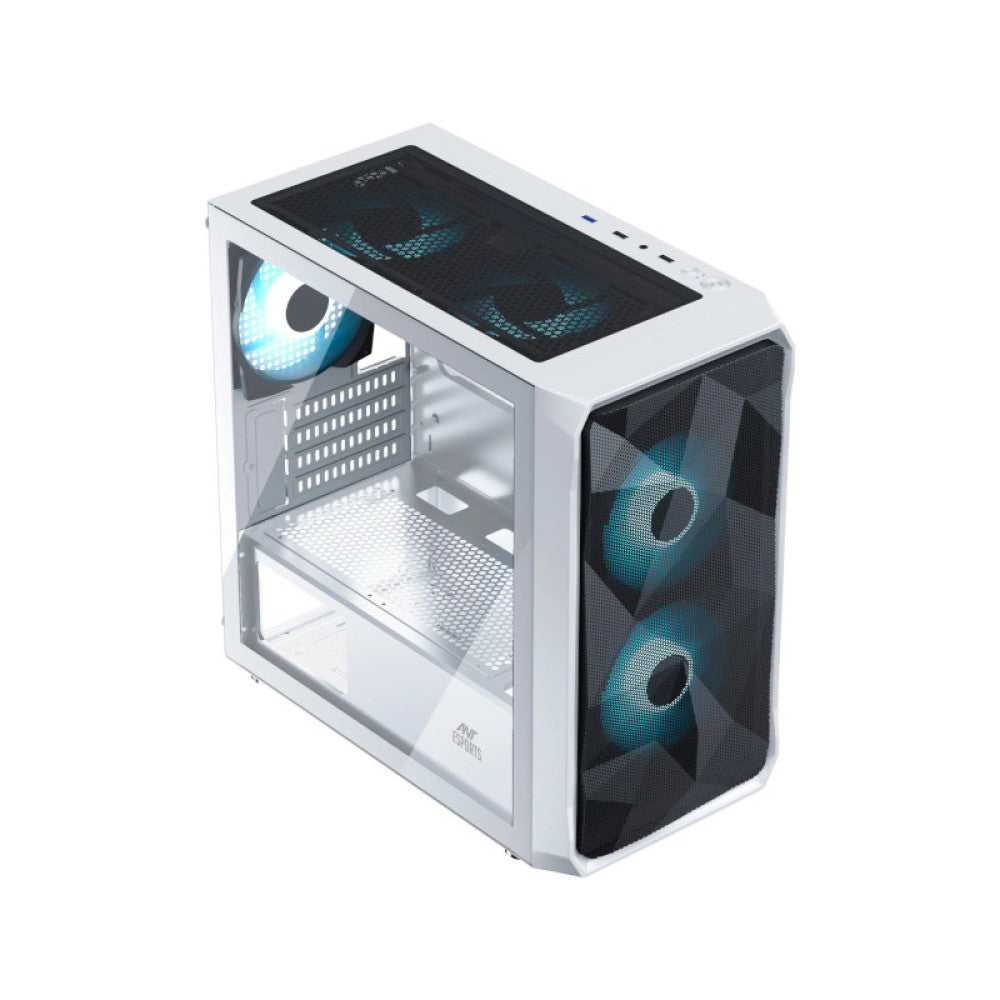 Ant Esports 100 Air Mini (M-ATX) Mini Tower Gaming Cabinet - White