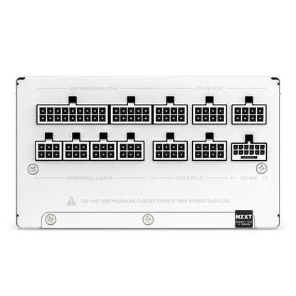 NZXT C1200 Gold ATX 3.1 1200 Watt 80 PLUS Gold Fully Modular Power Supply (White)