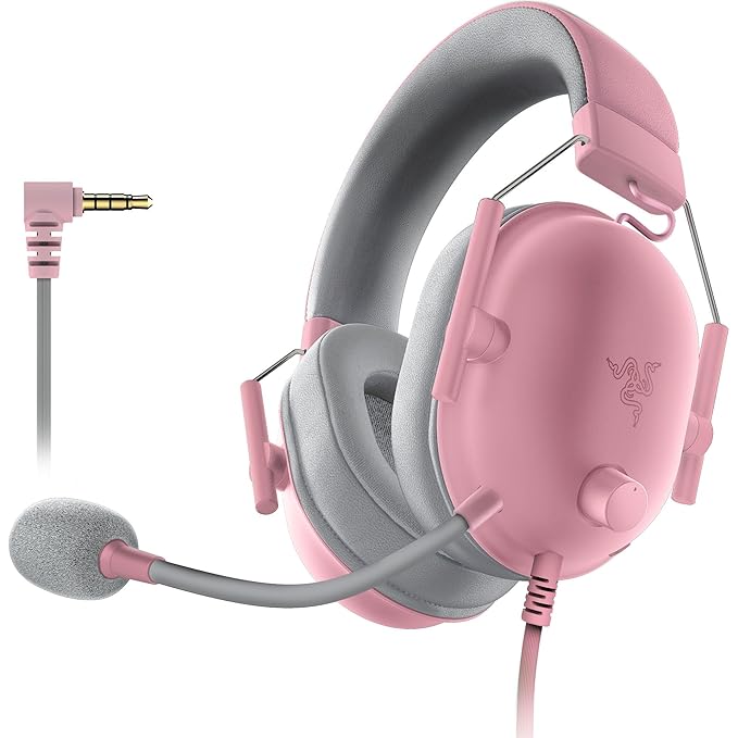 Razer BlackShark V2 X 7.1 Surround Sound Gaming Headset With Mic (Quartz)