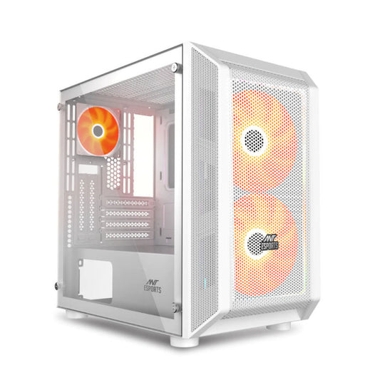 Ant Esports 200 Air Mini (M-ATX) Mini Tower Gaming Cabinet - White
