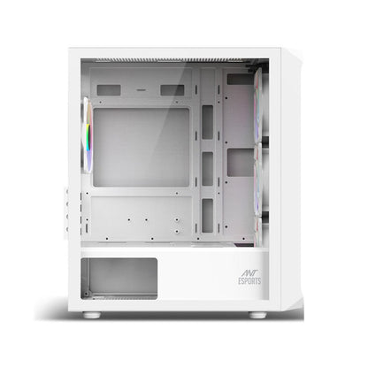 Ant Esports 205 Mini 6F Mid Tower Gaming Cabinet - White